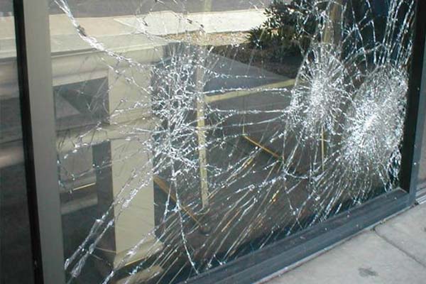Broken Storefront Glass